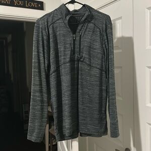 Grey men’s running quarter zip